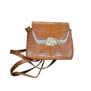 Glenn Miller for Ann Turk Vintage Western Horse Rodeo Leather Bag